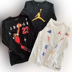 Jordan long sleeve t-shirts, kid size